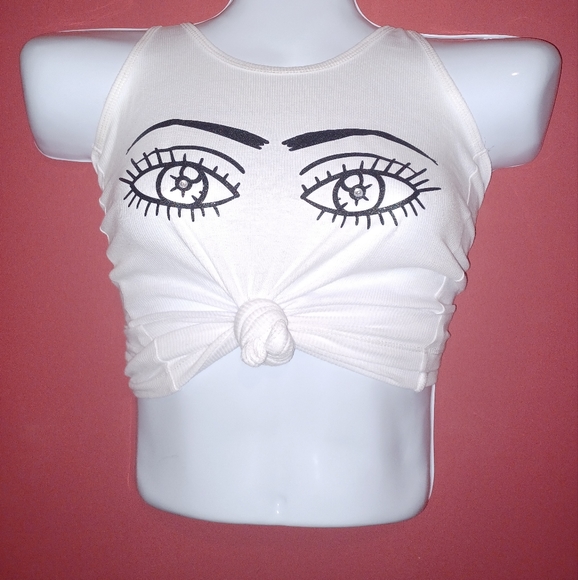 Womens white tank top - Picture 1 of 1